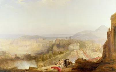 Militärparade anlässlich des Besuchs von George IV in Edinburgh, 1823